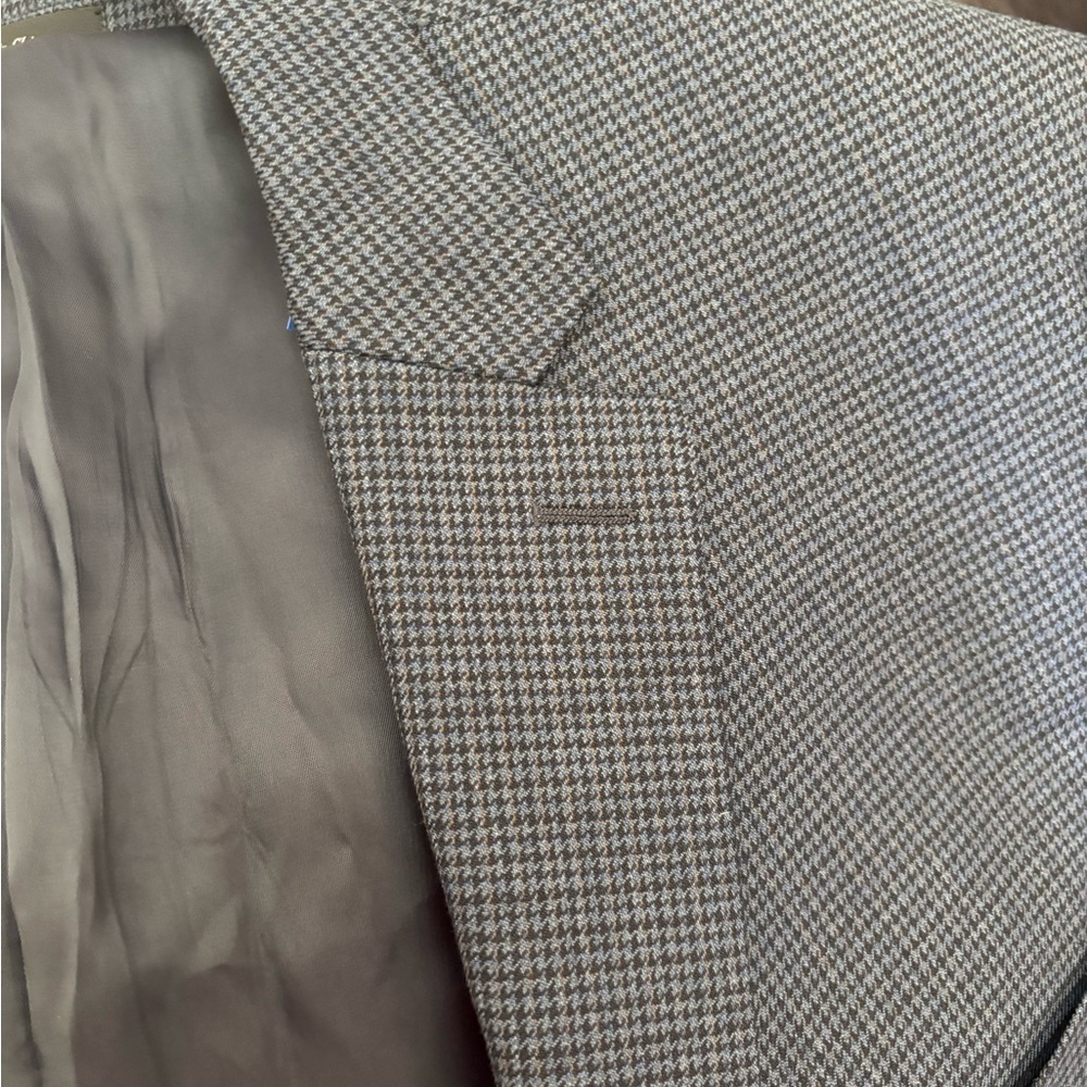 Macy's Dark Gray Patterned Blazer - image 8
